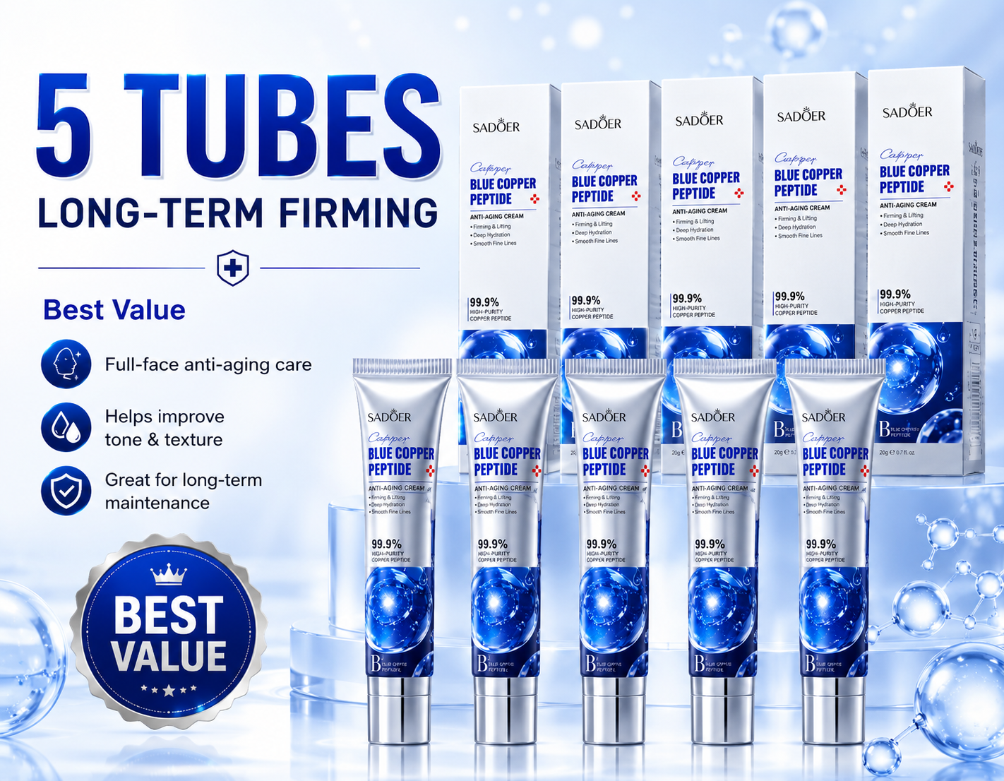 ✨ SADOER Blue Copper Peptide Anti-Aging Cream-TOP1