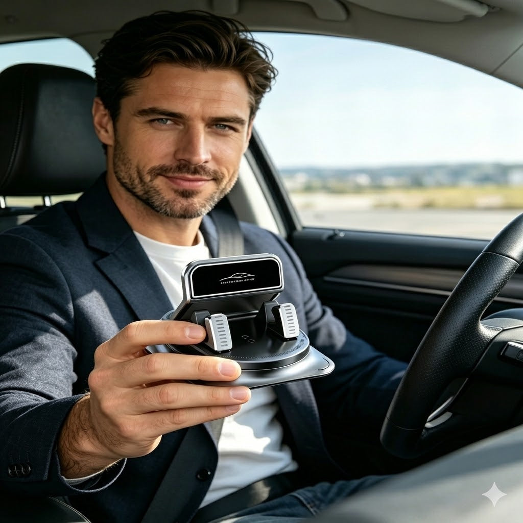 Car phone holder 360 degree rotation, suitablefor car navigation in-car dashboard-HG