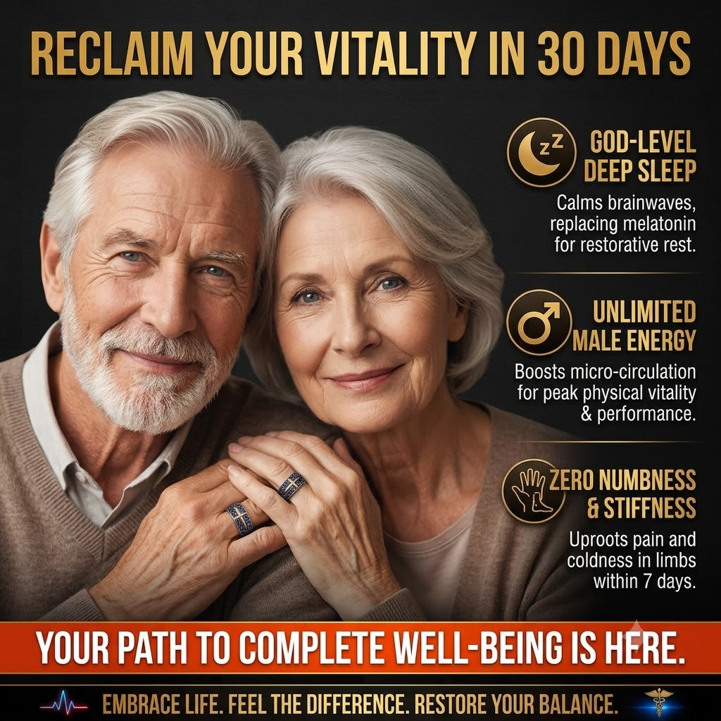Vital Energy Ring🌠 | Natural Magnetic Therapy for Blood Pressure, Sugar & Fat Support🩸-TY