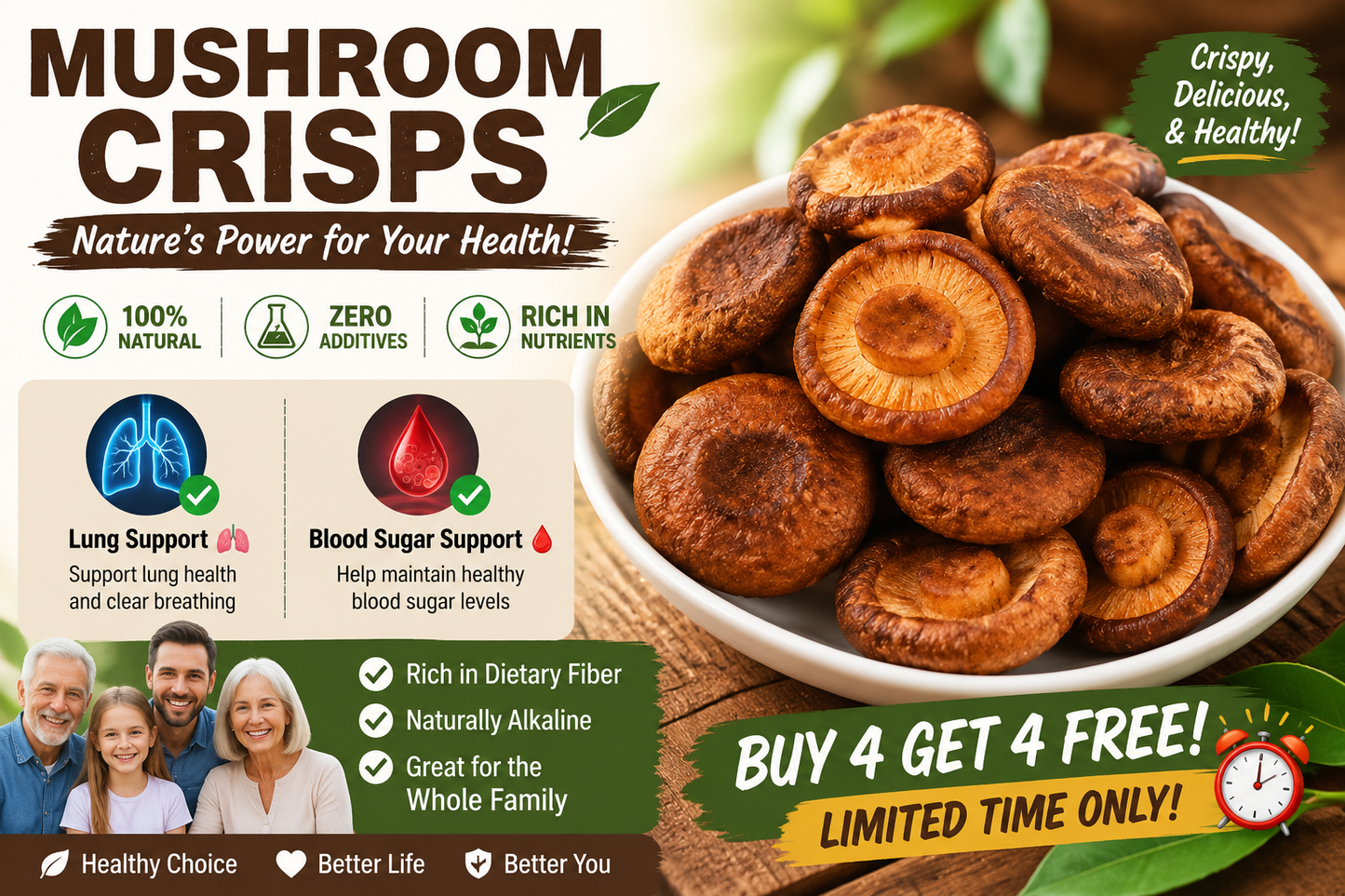 The Healthiest Daily Snack: Artisanal Mushroom Crisps for the Whole Family 🍄✨👨👩👧👦-TOP1