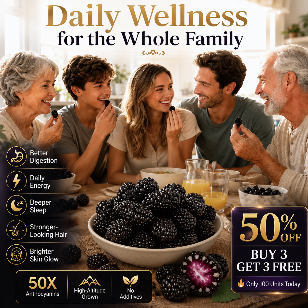 High-Altitude "King of Anthocyanins" Mulberries 🏔️✨-TOP1