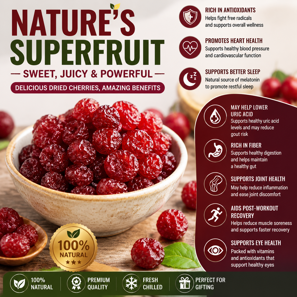 🍒 Premium Cherries – Nature’s Sweetest Delight-Rush