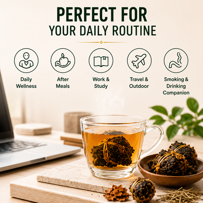 San Bao Zha – Tangerine Peel, Olive & He Gan Cao Herbal Drink-Rush