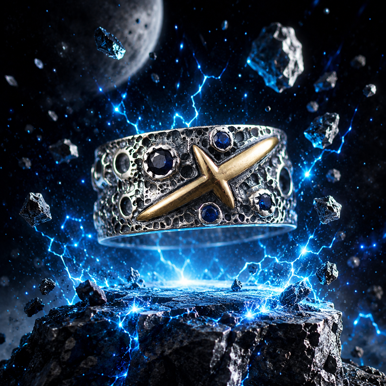 🪐Cosmic Energy Meteorite Ring | 🚀 Men's Essential 💪 -TY