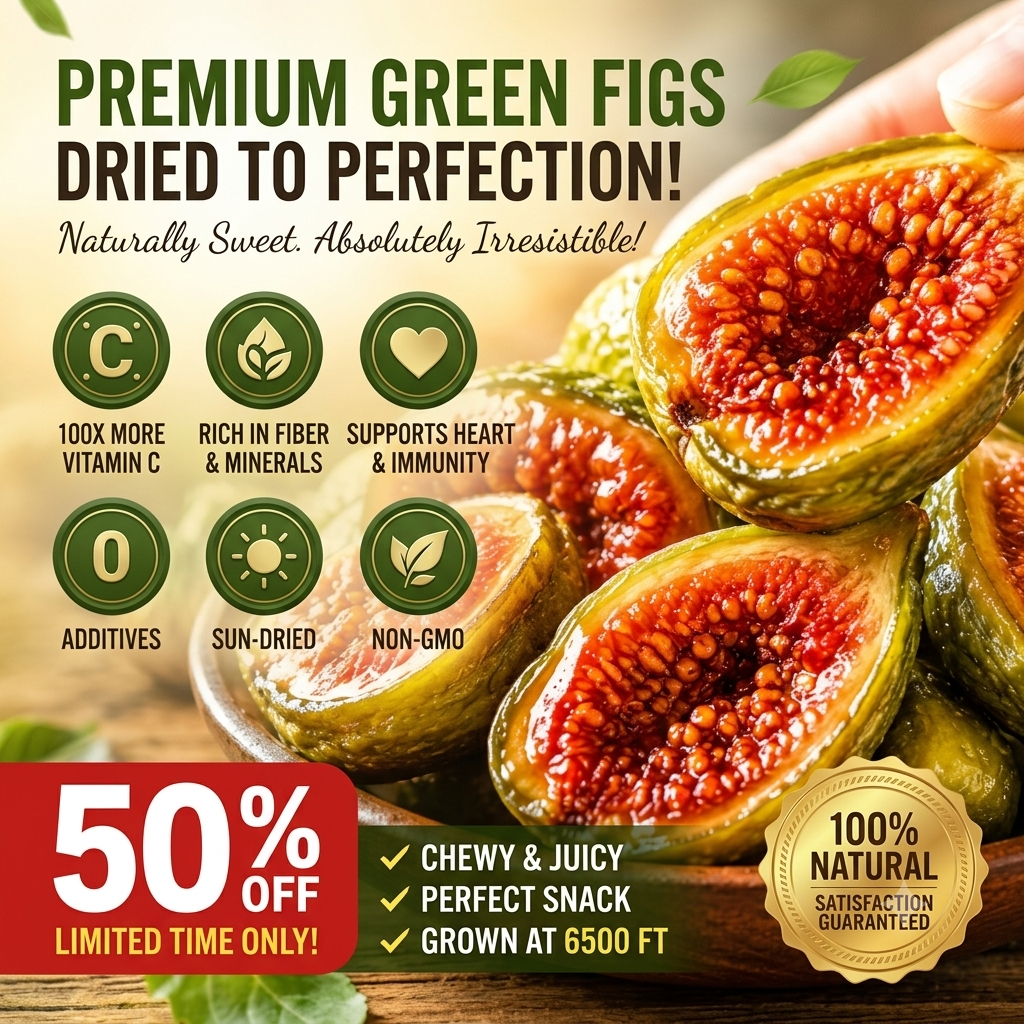 🌍From Jordan’s Sunny Farms To Your Table — Premium Dried Figs☀️ -H