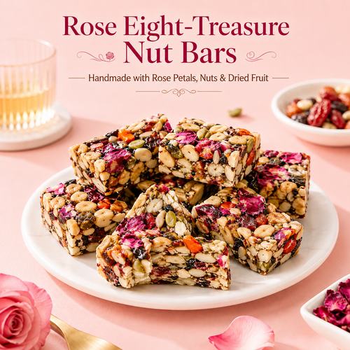 🌹 Gourmet Rose & Pistachio Nut Slice | Artisanal Handcrafted Delight-H