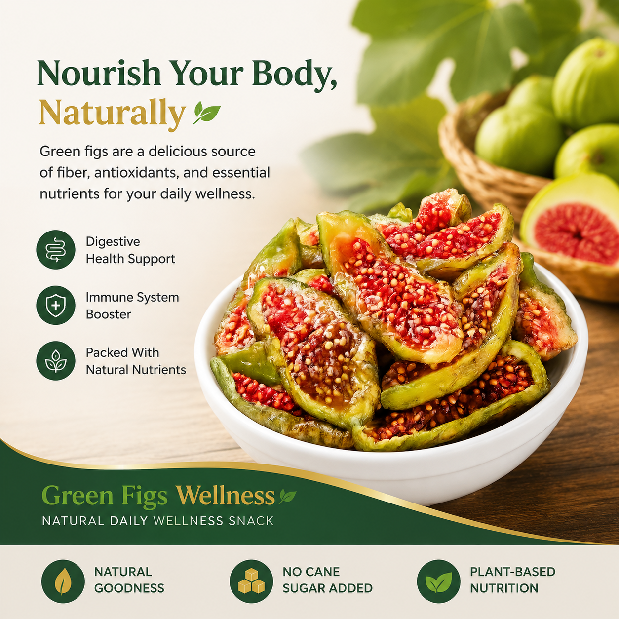 🌿Green Figs Wellness – Premium Dried Green Figs with Natural Plant Nutrients for Daily Wellness-TY