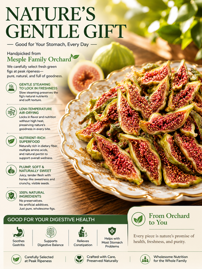 Rare Fresh Green Dried Figs 🌳Natural Gut-Healing Snack-TOP1