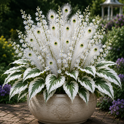🌿🔥 Peacock Flame Hosta – Stunning Colors That Brighten Any Space 🦚-TOP1