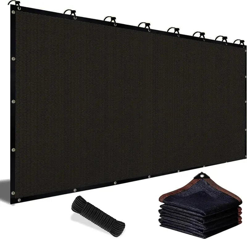 🏆90% Blackout Cloth (Black) -  UV- Resistant Shade Net with Reinforced Rivets-HG