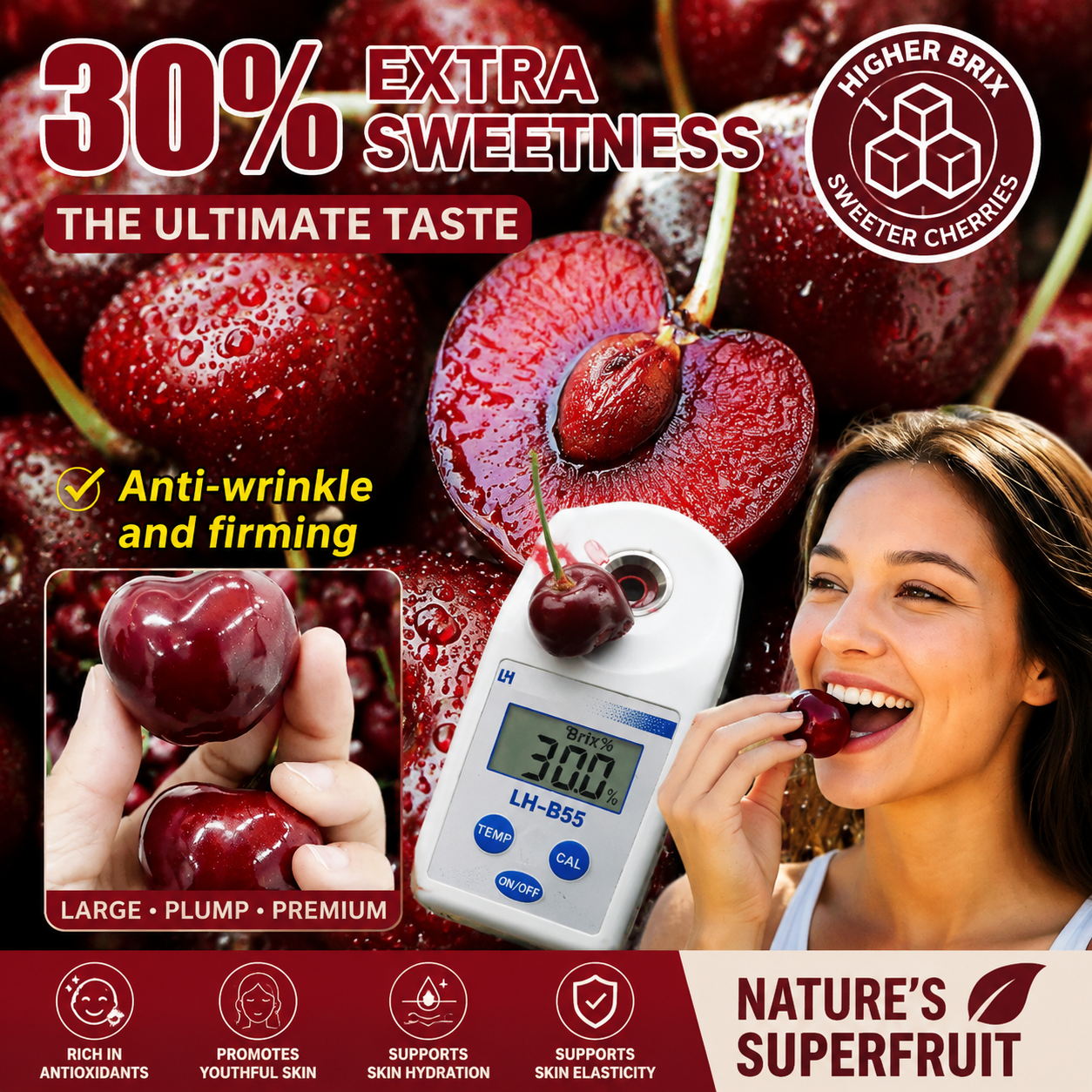 🍒 Premium Cherries – Nature’s Sweetest Delight-Rush