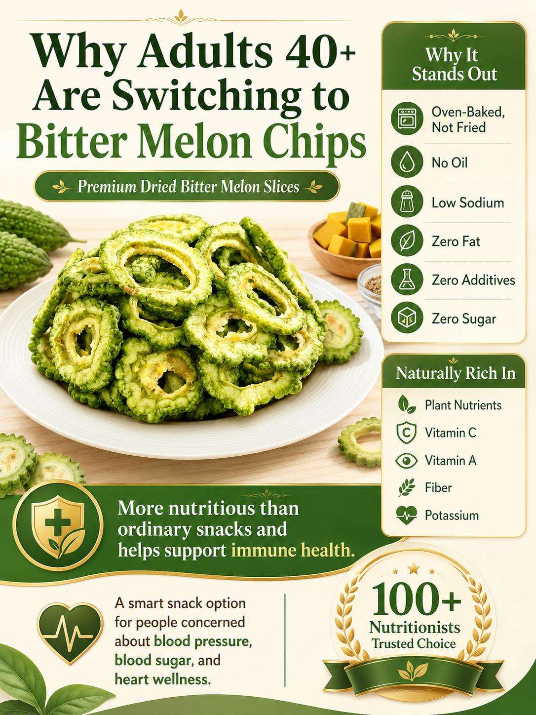 🌿Special Deal |Crispy Bitter Melon Chips -TY