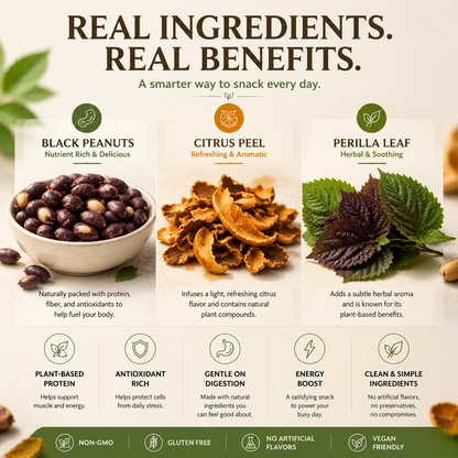 🌿 Super Black Peanuts🥜-✨ A Naturally Crunchy Plant-Based Snack with Citrus Flavor 🍊-TY