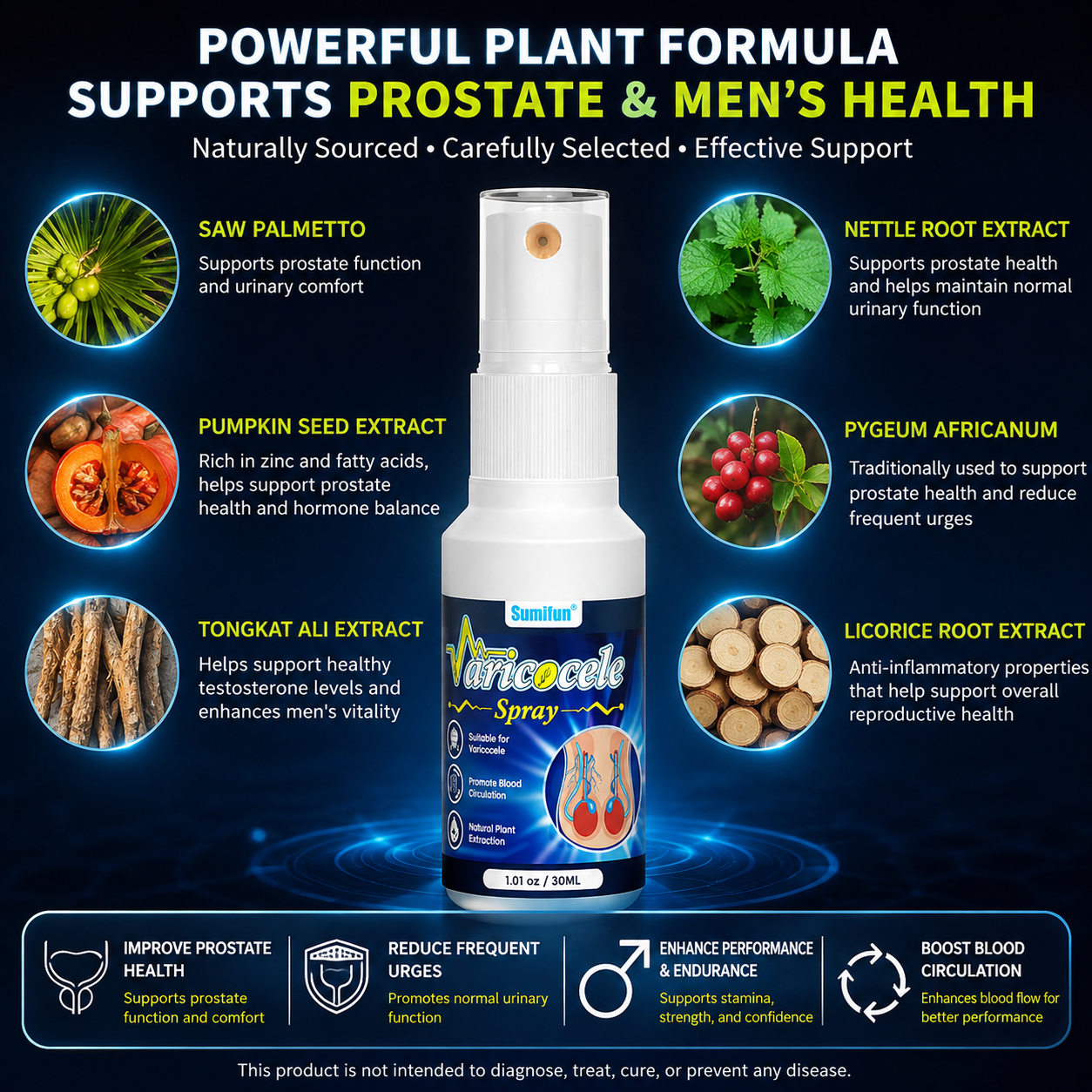 🌿Made for Men Who Want Better Daily Comfort – Sumifun Varicocele Spray-H