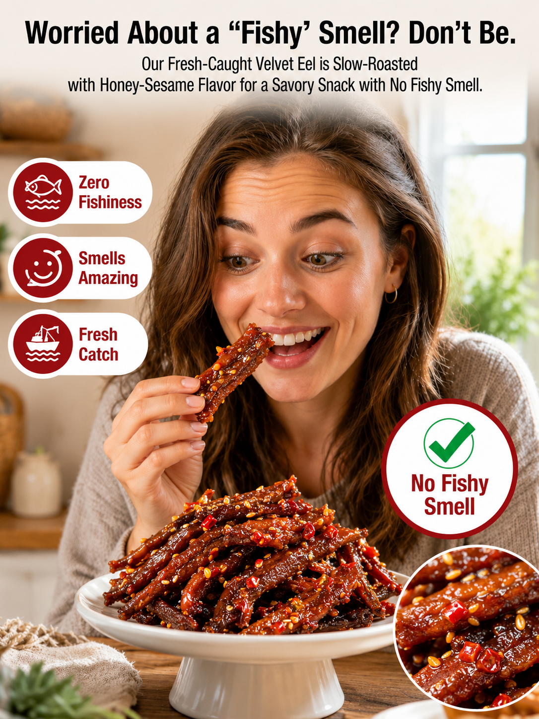 Velvet Eel™ — The Sweet & Spicy Protein Snack Everyone Can’t Put Down! 🔥-TOP1