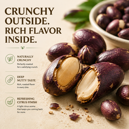 🌿 Super Black Peanuts🥜-✨ A Naturally Crunchy Plant-Based Snack with Citrus Flavor 🍊-TY