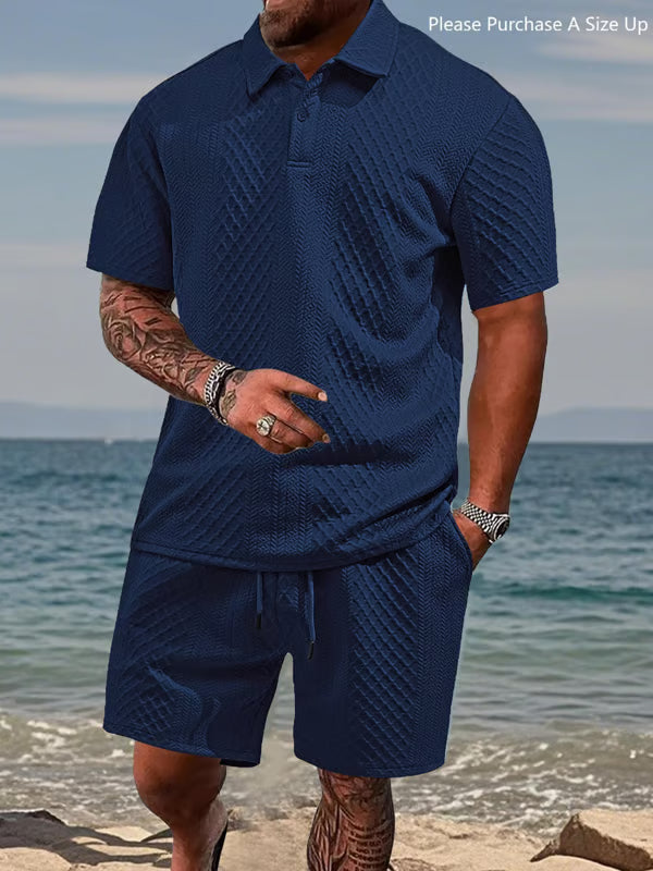 🌴 Men's Summer Polo & Shorts Set-TOP1