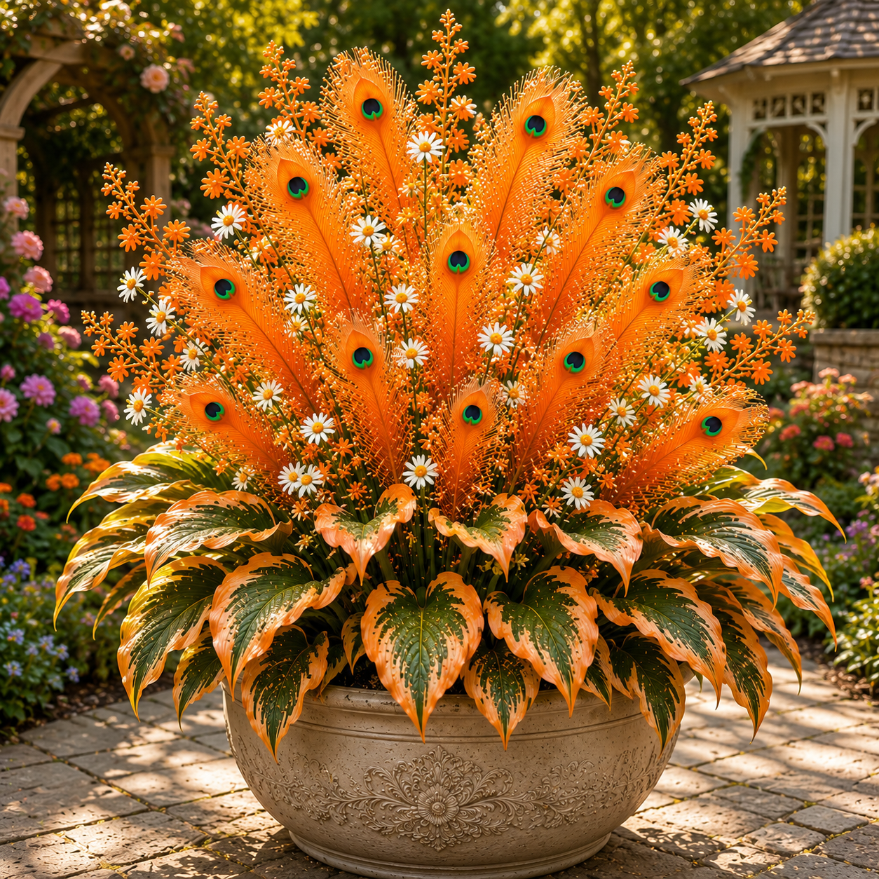 🌿🔥 Peacock Flame Hosta – Stunning Colors That Brighten Any Space 🦚-TOP1