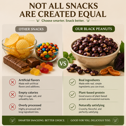 🌿 Super Black Peanuts🥜-✨ A Naturally Crunchy Plant-Based Snack with Citrus Flavor 🍊-TY
