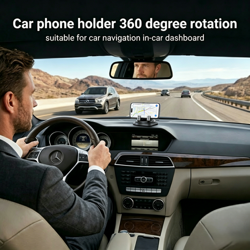 Car phone holder 360 degree rotation, suitablefor car navigation in-car dashboard-HG