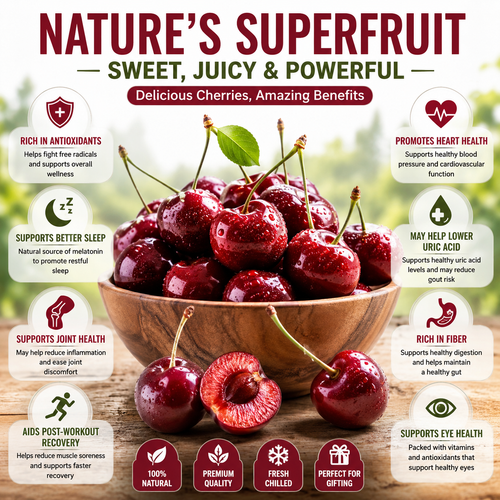 🍒 Premium Cherries – Nature’s Sweetest Delight-Rush