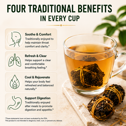 San Bao Zha – Tangerine Peel, Olive & He Gan Cao Herbal Drink-Rush