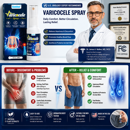 🌿Men’s Varicocele Relief Spray, Natural Intimate Care-H