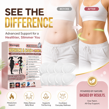 🌿 Moringa BERBERINE & NAD+ 10-IN-1 Daily Wellness Patch ✨ Metabolism, Craving & Waistline Support-TY