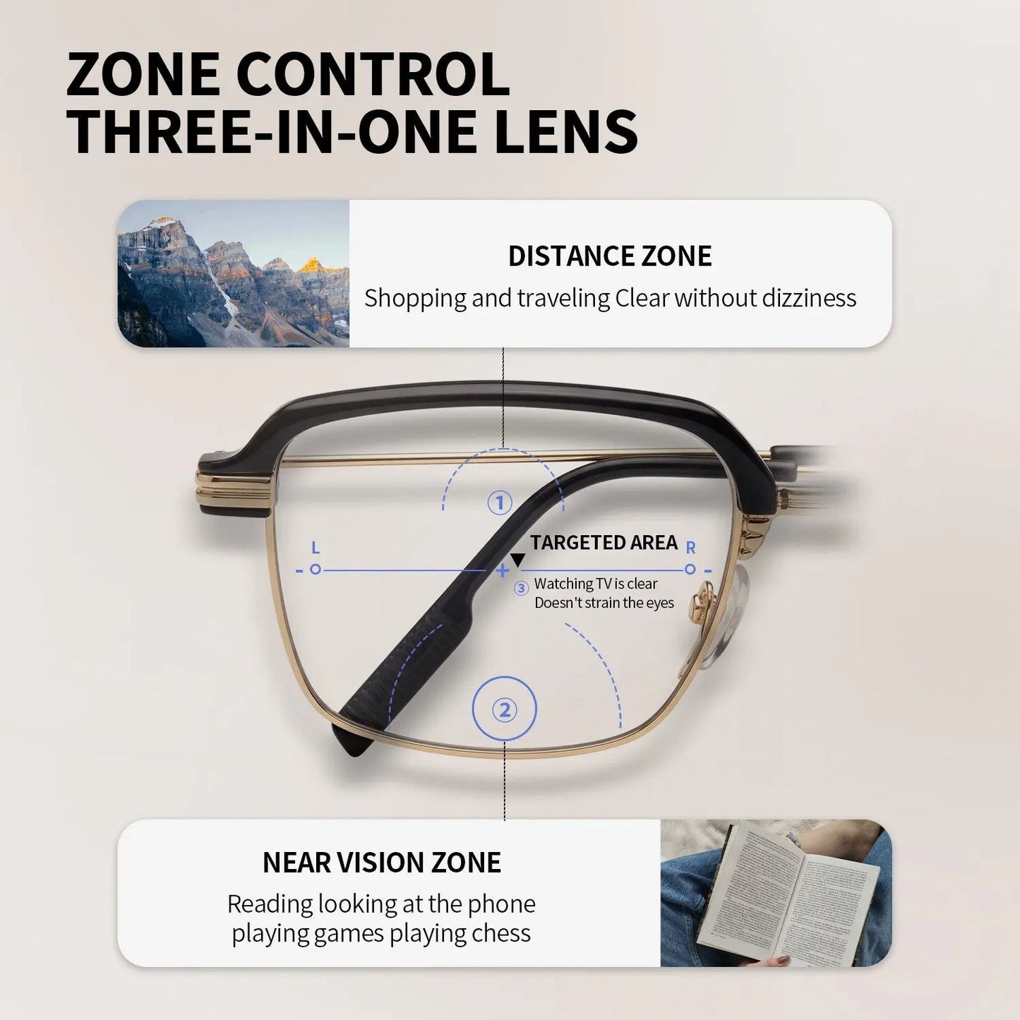 👓✨Auto-Adjusting HD Reading Glasses for Men & Women-Rush