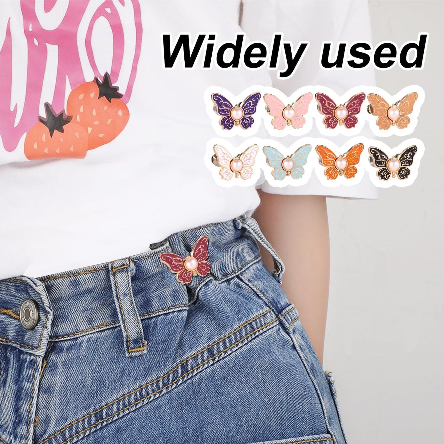 🔥8Pcs Butterfly Pants Waist Tightener-Rush