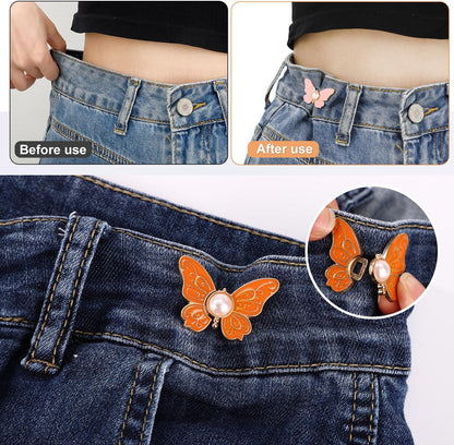 🔥8Pcs Butterfly Pants Waist Tightener-Rush