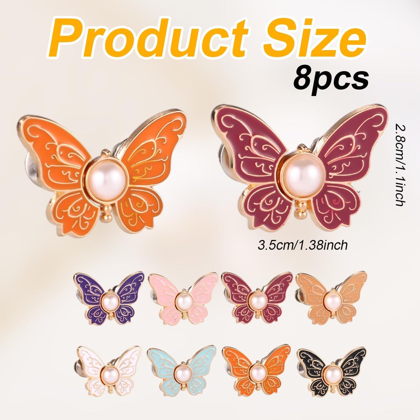 🔥8Pcs Butterfly Pants Waist Tightener-Rush