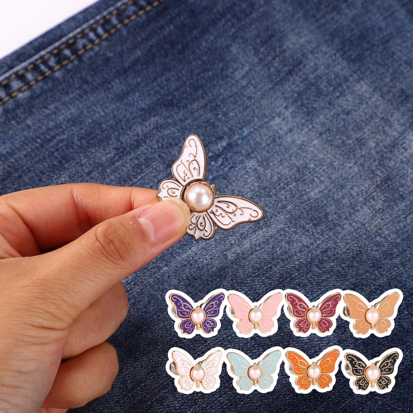 🔥8Pcs Butterfly Pants Waist Tightener-Rush