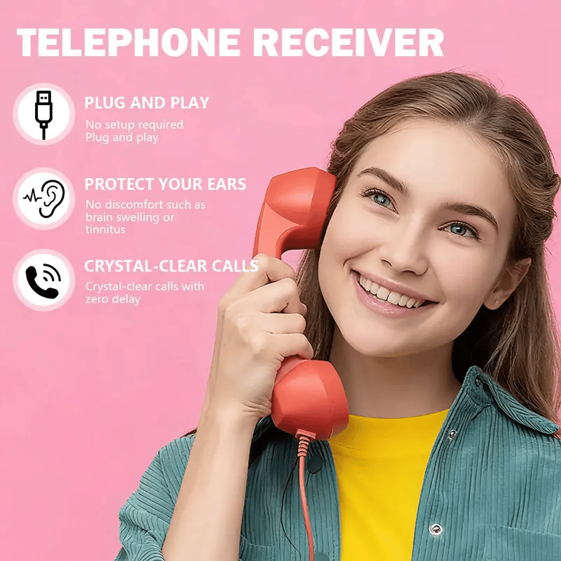 ☎️ Retro telephone handset with Type-C interface 📞-Rush