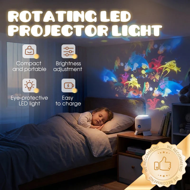 Dynamic rotating LED light projector-Rush