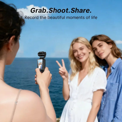 🎥 Upgraded Vlogging Camera – 180° Rotating Lens, Full-Body Video Recorder for Travel, Daily Life & Content Creation-Rush