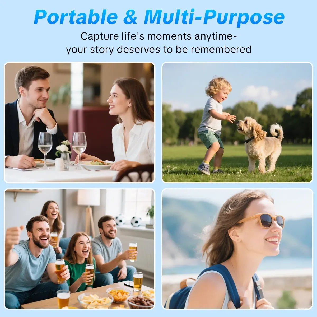 🎥 Upgraded Vlogging Camera – 180° Rotating Lens, Full-Body Video Recorder for Travel, Daily Life & Content Creation-Rush