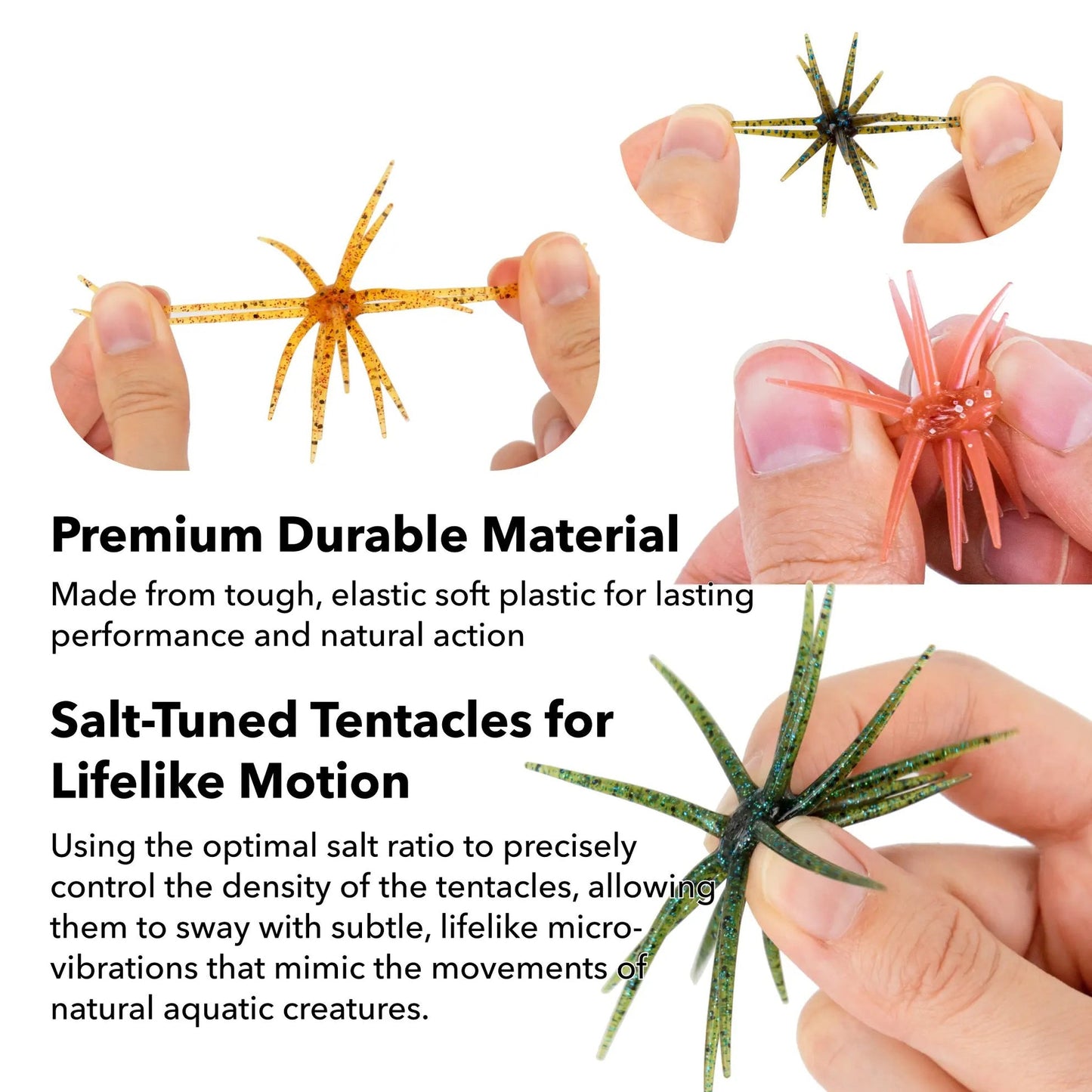 🎣2026 HOT SALE 49% OFF🐙 Tentacle Finesse Soft Plastic Lure-Rush