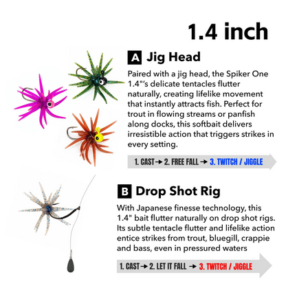 🎣2026 HOT SALE 49% OFF🐙 Tentacle Finesse Soft Plastic Lure-Rush
