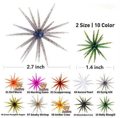 🎣2026 HOT SALE 49% OFF🐙 Tentacle Finesse Soft Plastic Lure-Rush