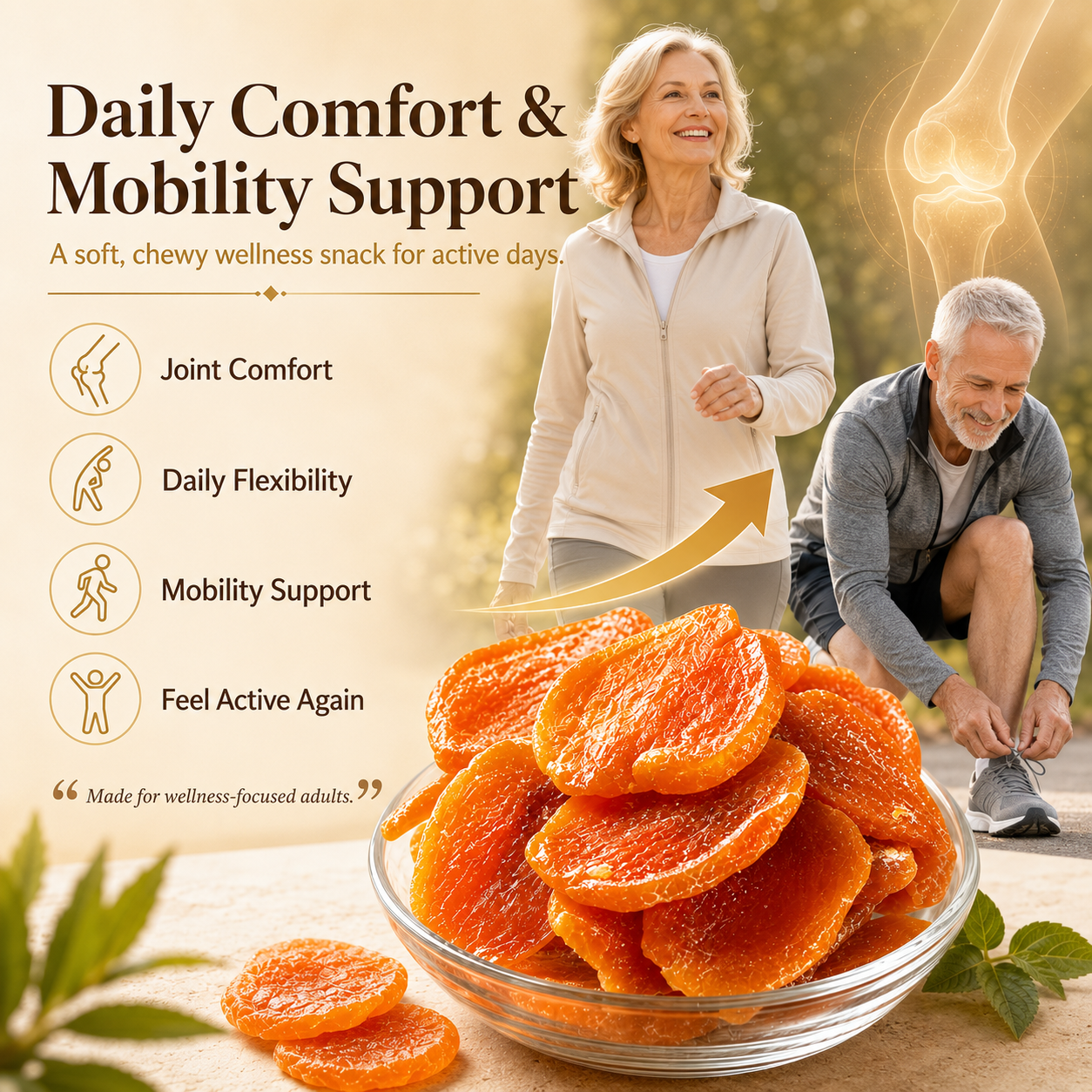 Botanical daily snack for adults over 50