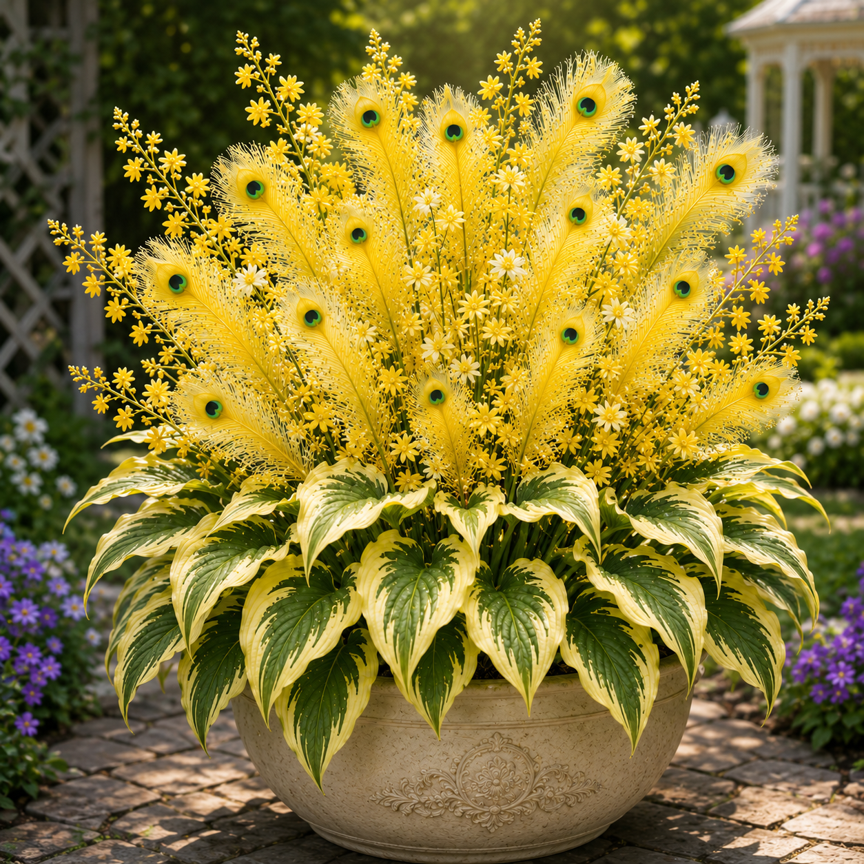 🌿🔥 Peacock Flame Hosta – Stunning Colors That Brighten Any Space 🦚-TOP1