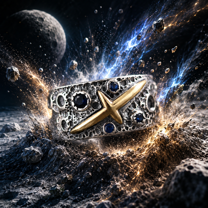 🪐Cosmic Energy Meteorite Ring | 🚀 Men's Essential 💪 -TY