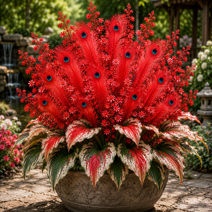 🌿🔥 Peacock Flame Hosta – Stunning Colors That Brighten Any Space 🦚-TOP1