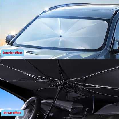 ☀️No More Hot Steering Wheel! Car Windshield Sun Shade Umbrella-HG