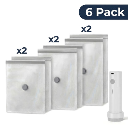 Cordless Travel Vacuum Bag Set, Save 80% of luggage space immediately-HG