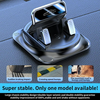 Car phone holder 360 degree rotation, suitablefor car navigation in-car dashboard-HG