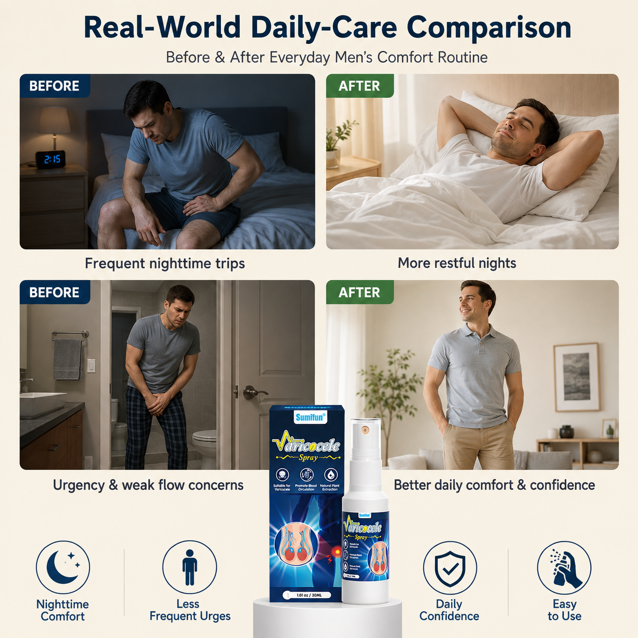 Sumifun everyday men’s comfort routine comparison